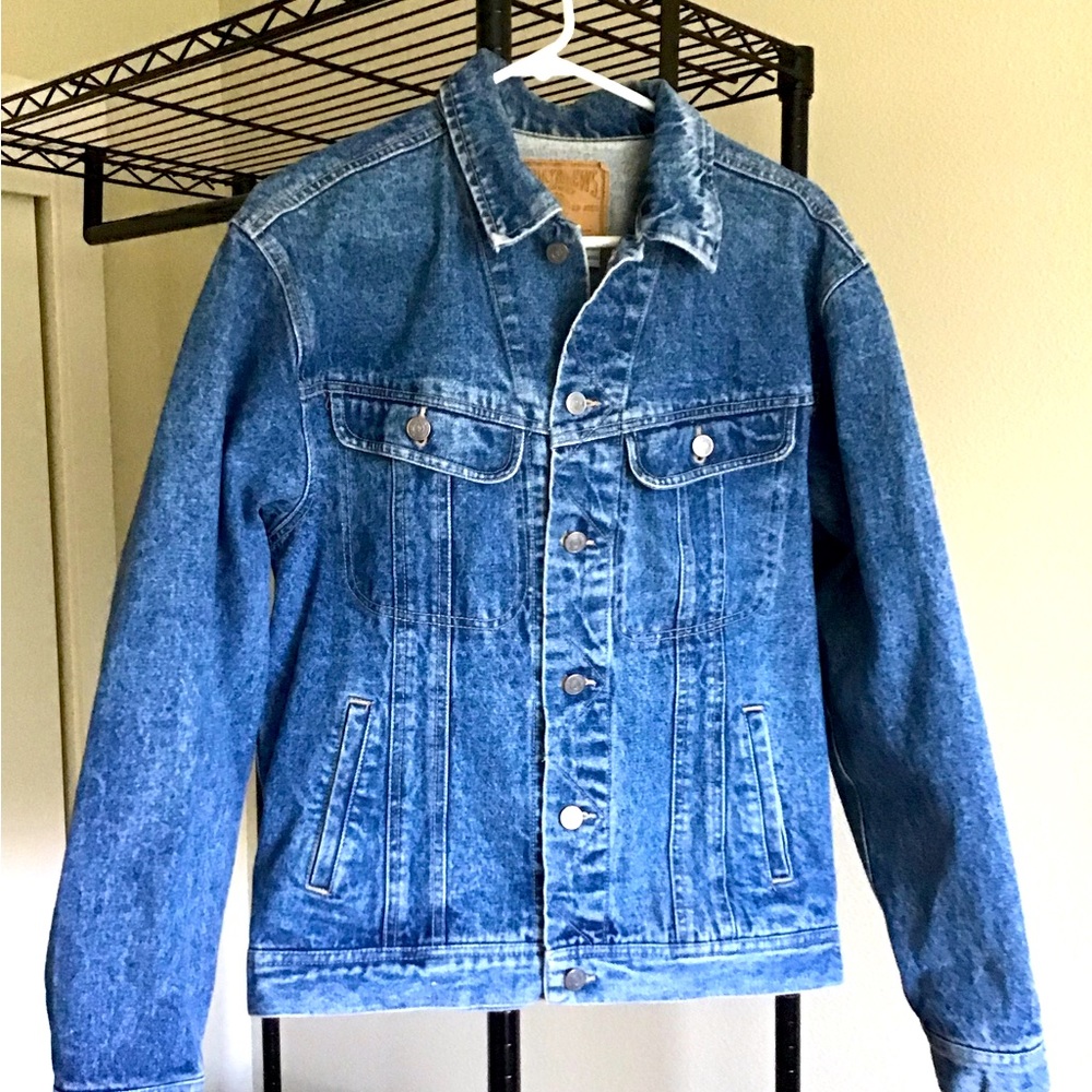 Today’s News denim trucker jacket, medium, distressed